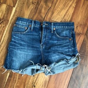 Madewell High-Rise Denim Shorts in Size 26